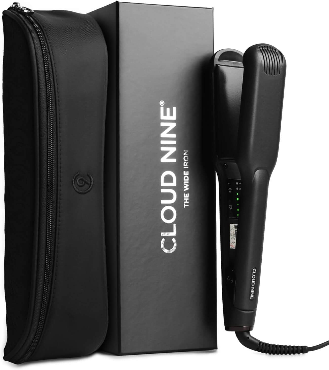 CLOUD NINE THE WIDE IRON Hair Straightener BLACK