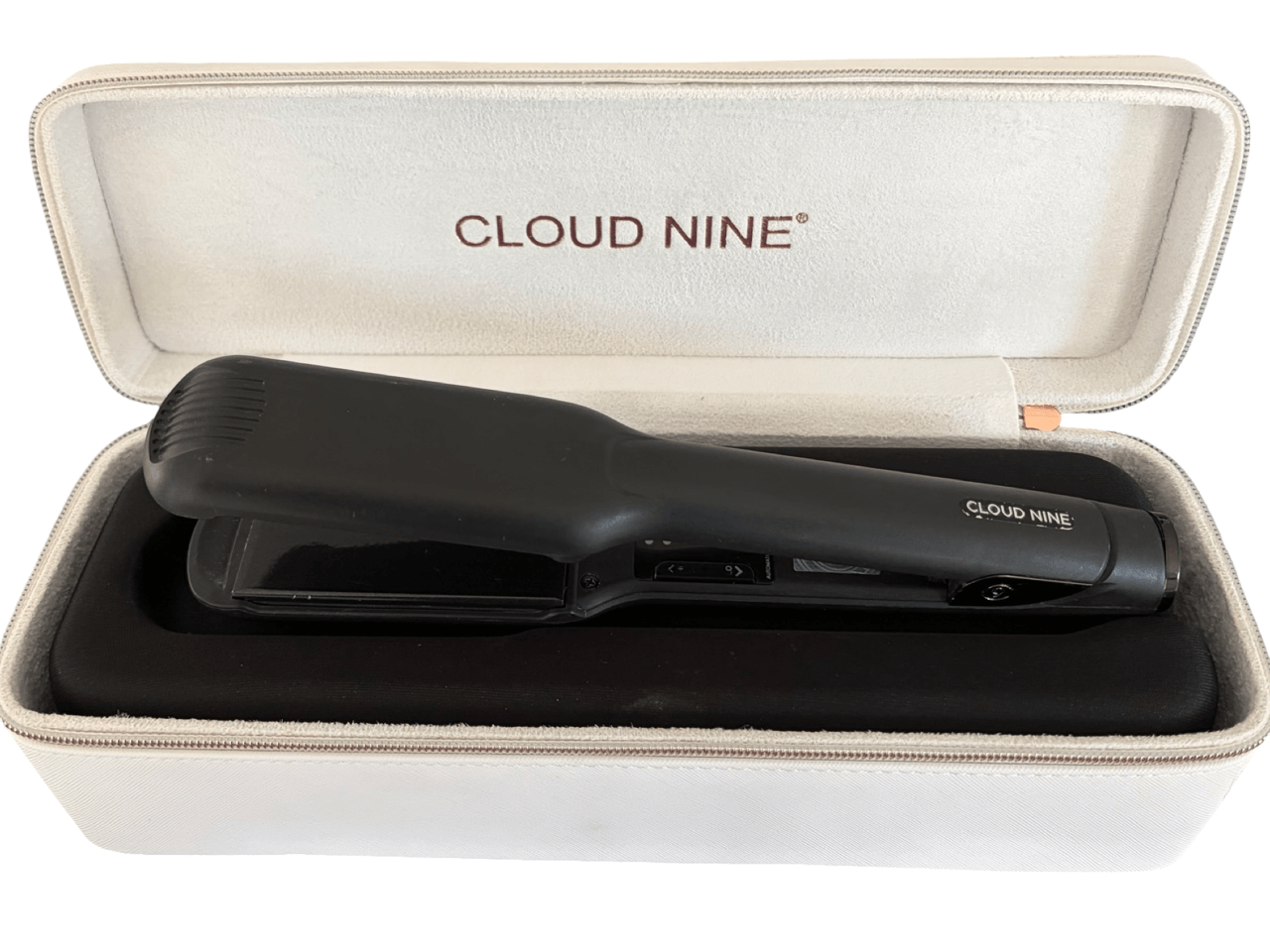 CLOUD NINE Wide Hair Straightener in Luxurious White Gift Box. Gift Set